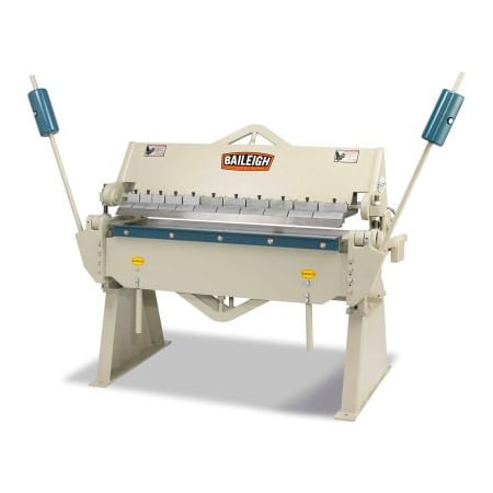 Baileigh Industrial Holdings Baileigh Industrial Heavy Duty Manually Operated Box and Pan Finger Brake, 4'L, 12 Gauge 1000404